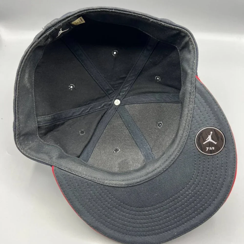Air Jordan Hat Men 7 5/8 Navy Blue Jumpman 23‎ Fitted Cap